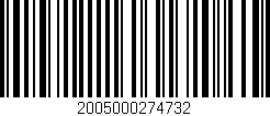 Código de barras (EAN, GTIN, SKU, ISBN): '2005000274732'