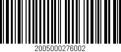 Código de barras (EAN, GTIN, SKU, ISBN): '2005000276002'