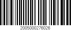 Código de barras (EAN, GTIN, SKU, ISBN): '2005000276026'