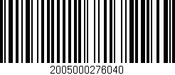 Código de barras (EAN, GTIN, SKU, ISBN): '2005000276040'