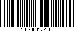 Código de barras (EAN, GTIN, SKU, ISBN): '2005000276231'