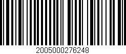Código de barras (EAN, GTIN, SKU, ISBN): '2005000276248'