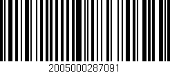 Código de barras (EAN, GTIN, SKU, ISBN): '2005000287091'