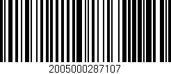 Código de barras (EAN, GTIN, SKU, ISBN): '2005000287107'