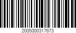 Código de barras (EAN, GTIN, SKU, ISBN): '2005000317873'