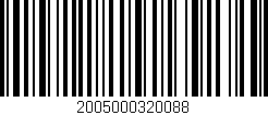 Código de barras (EAN, GTIN, SKU, ISBN): '2005000320088'