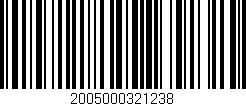 Código de barras (EAN, GTIN, SKU, ISBN): '2005000321238'