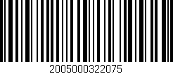 Código de barras (EAN, GTIN, SKU, ISBN): '2005000322075'