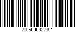 Código de barras (EAN, GTIN, SKU, ISBN): '2005000322891'