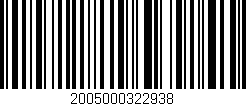 Código de barras (EAN, GTIN, SKU, ISBN): '2005000322938'
