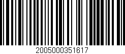 Código de barras (EAN, GTIN, SKU, ISBN): '2005000351617'