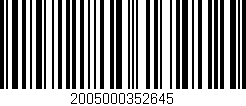 Código de barras (EAN, GTIN, SKU, ISBN): '2005000352645'