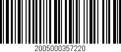 Código de barras (EAN, GTIN, SKU, ISBN): '2005000357220'
