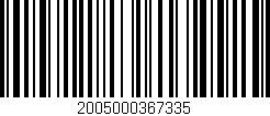 Código de barras (EAN, GTIN, SKU, ISBN): '2005000367335'