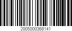 Código de barras (EAN, GTIN, SKU, ISBN): '2005000368141'