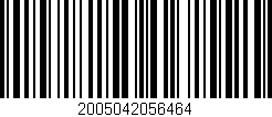 Código de barras (EAN, GTIN, SKU, ISBN): '2005042056464'