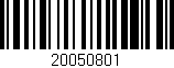 Código de barras (EAN, GTIN, SKU, ISBN): '20050801'