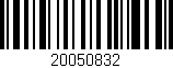 Código de barras (EAN, GTIN, SKU, ISBN): '20050832'