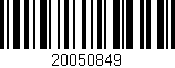 Código de barras (EAN, GTIN, SKU, ISBN): '20050849'