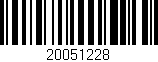 Código de barras (EAN, GTIN, SKU, ISBN): '20051228'