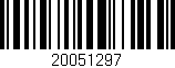 Código de barras (EAN, GTIN, SKU, ISBN): '20051297'