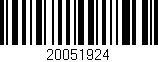 Código de barras (EAN, GTIN, SKU, ISBN): '20051924'