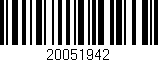 Código de barras (EAN, GTIN, SKU, ISBN): '20051942'