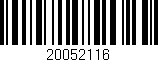 Código de barras (EAN, GTIN, SKU, ISBN): '20052116'