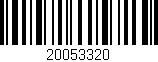 Código de barras (EAN, GTIN, SKU, ISBN): '20053320'