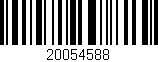 Código de barras (EAN, GTIN, SKU, ISBN): '20054588'
