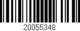 Código de barras (EAN, GTIN, SKU, ISBN): '20055348'