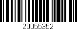 Código de barras (EAN, GTIN, SKU, ISBN): '20055352'