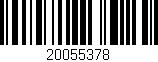 Código de barras (EAN, GTIN, SKU, ISBN): '20055378'