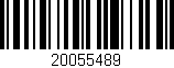 Código de barras (EAN, GTIN, SKU, ISBN): '20055489'
