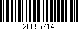 Código de barras (EAN, GTIN, SKU, ISBN): '20055714'