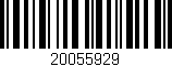 Código de barras (EAN, GTIN, SKU, ISBN): '20055929'