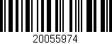 Código de barras (EAN, GTIN, SKU, ISBN): '20055974'