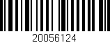 Código de barras (EAN, GTIN, SKU, ISBN): '20056124'