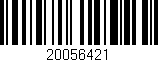Código de barras (EAN, GTIN, SKU, ISBN): '20056421'