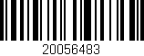 Código de barras (EAN, GTIN, SKU, ISBN): '20056483'