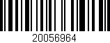 Código de barras (EAN, GTIN, SKU, ISBN): '20056964'
