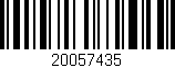 Código de barras (EAN, GTIN, SKU, ISBN): '20057435'