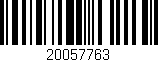 Código de barras (EAN, GTIN, SKU, ISBN): '20057763'