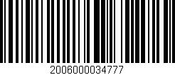 Código de barras (EAN, GTIN, SKU, ISBN): '2006000034777'
