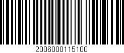 Código de barras (EAN, GTIN, SKU, ISBN): '2006000115100'