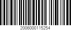 Código de barras (EAN, GTIN, SKU, ISBN): '2006000115254'