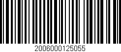 Código de barras (EAN, GTIN, SKU, ISBN): '2006000125055'