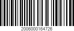 Código de barras (EAN, GTIN, SKU, ISBN): '2006000164726'
