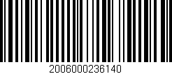 Código de barras (EAN, GTIN, SKU, ISBN): '2006000236140'