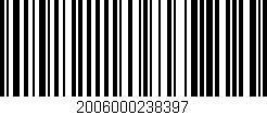 Código de barras (EAN, GTIN, SKU, ISBN): '2006000238397'